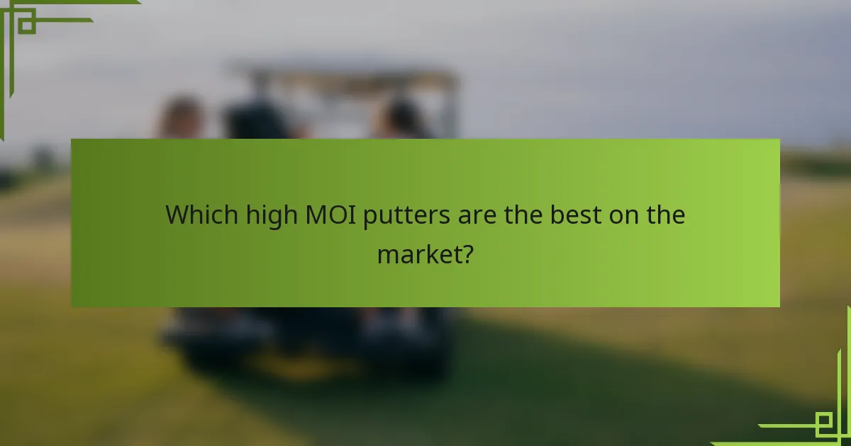 Which high MOI putters are the best on the market?